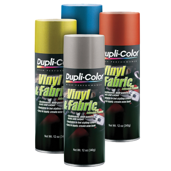 Paints and Coatings  DUPLICOLOR VINYL & FABRIC FLAT BLACK